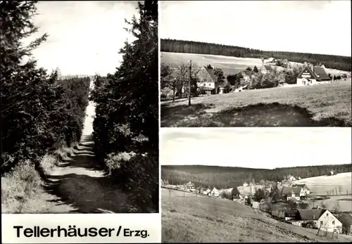 Ak Tellerhäuser Breitenbrunn Erzgebirge, Panorama