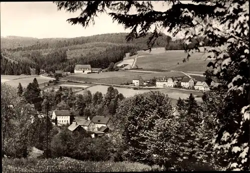 Ak Waschleithe Grünhain Beierfeld im Erzgebirge, Panorama