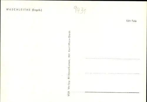 Ak Waschleithe Grünhain Beierfeld im Erzgebirge, Panorama