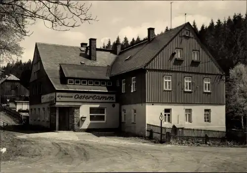 Ak Waschleithe Grünhain Beierfeld im Erzgebirge, Gaststätte Osterlamm