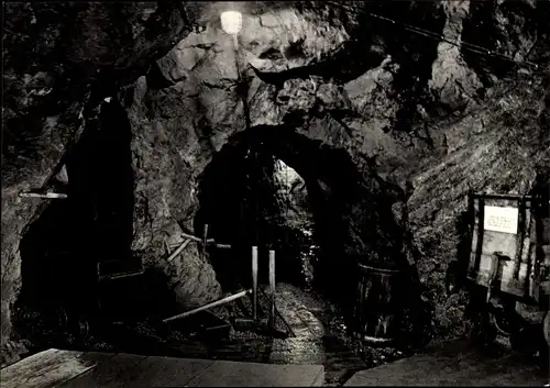 Ak Waschleithe Grünhain Beierfeld Erzgebirge, Lehr- und Schaubergwerk Herkules Frisch Glück