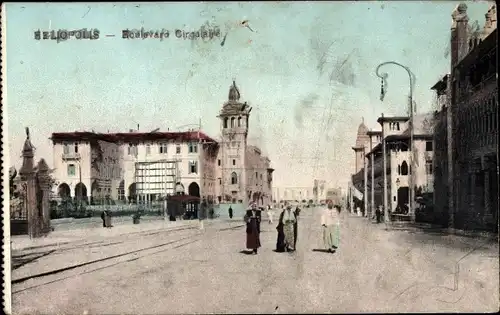 Ak Heliopolis Cairo Kairo Ägypten, Boulevard Circulaire