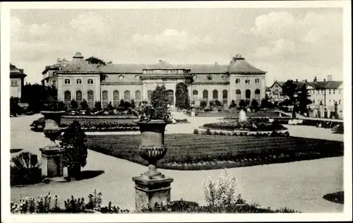 Ak Gotha in Thüringen, Orangeriegarten, Stadtbücherei