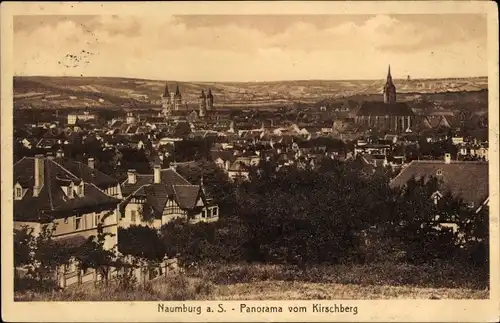 Ak Naumburg an der Saale, Panorama vom Kirschberg