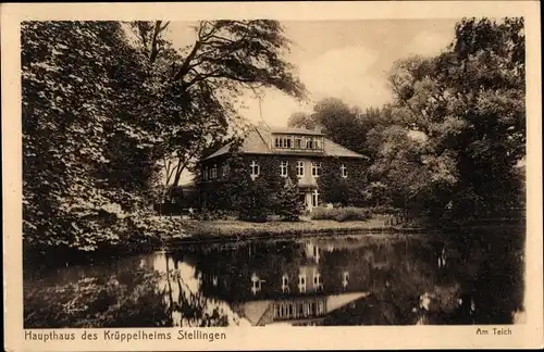 Ak Hamburg Eimsbüttel Stellingen, Haupthaus des Krüppelheims