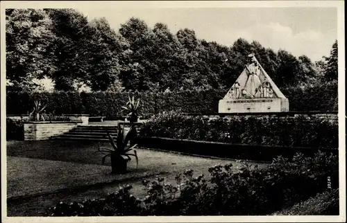 Ak Kevelaer am Niederrhein, Kriegerehrenmal im Marienpark