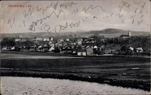 Ak Wildenfels im Erzgebirge, Panorama