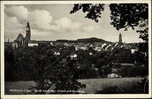 Ak Kamenz Sachsen, Stadtbild mit Hutberg