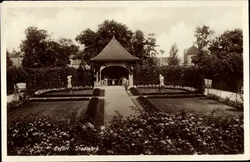 Ak Erfurt in Thüringen, Stadtpark