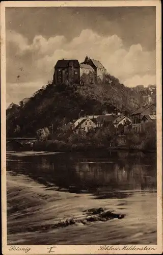 Ak Leisnig, Schloss Mildenstein