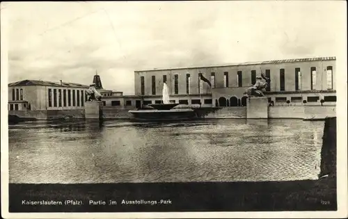 Ak Kaiserslautern in der Pfalz, Partie im Ausstellungs-Park