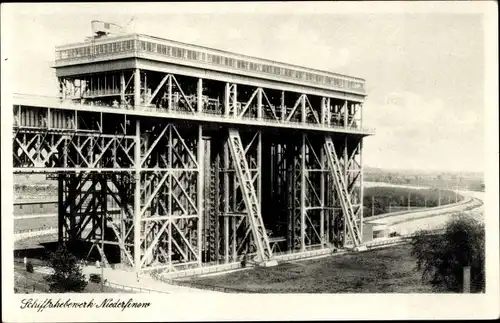 Ak Niederfinow Brandenburg, Schiffshebewerk
