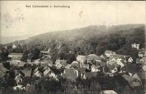 Ak Bad Liebenstein im Wartburgkreis, Blick vom Aschenberg