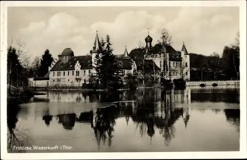 Ak Trockenborn Wolfersdorf in Thüringen, Jagdschloss Fröhliche Wiederkunft