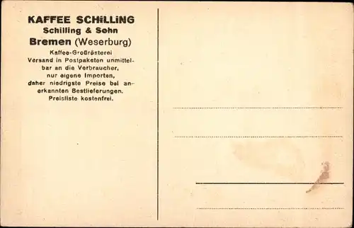 Ak Hansestadt Bremen, Weserburg, Kaffee Schilling, Lagerhäuser, Kontorhäuser