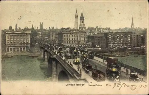 Ak London City England, London Bridge