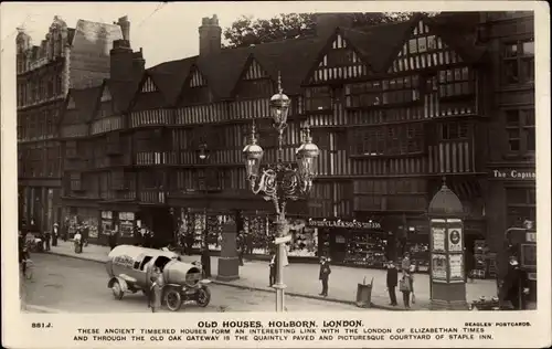 Ak Holborn Camden London England, Old Houses
