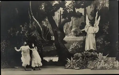 Ak Oberammergau in Oberbayern, Passionsspiele 1900, Vertreibung aus dem Paradies