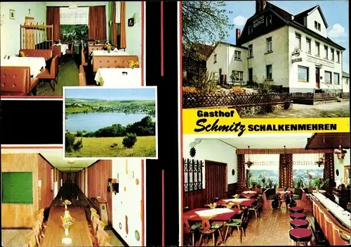 Ak Schalkenmehren in der Eifel, Gasthof Schmitz, Kegelbahn