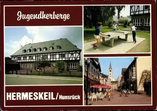 Ak Hermeskeil im Hunsrück, Jugendherberge, Adolf Kolping Str. 4, Stadtansicht