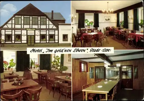 Ak Stade in Niedersachsen, Hotel Im gold'nen Löwen, Bremervörder Str. 37