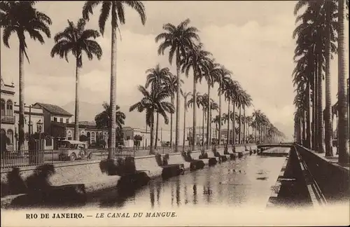 Ak Rio de Janeiro Brasilien, Canal du Mangue