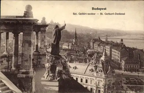 Ak Budapest Ungarn, St. Gerhard Denkmal
