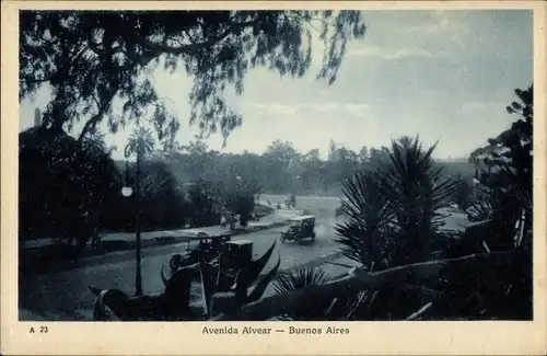 Ak Buenos Aires Argentinien, Avenida Alvear