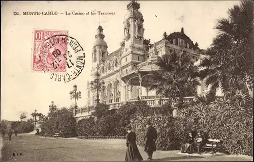 Ak Monte Carlo Monaco, Le Casino et les Terrasses