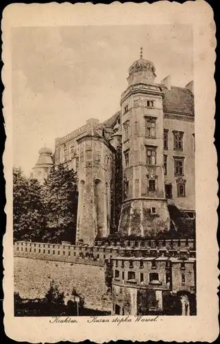 Ak Kraków Krakau Polen, Kuiza stopka Wawel