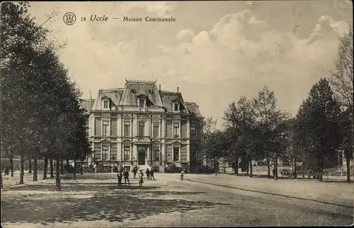 Ak Uccle Ukkel Bruxelles Brüssel, Maison Communale