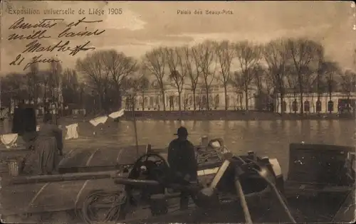 Ak Liège Lüttich Wallonien, Exposition universelle de 1905, Palais des Beaux-Arts