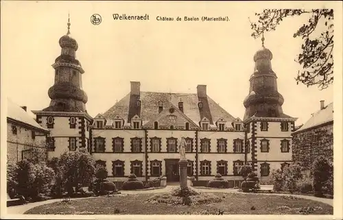 Ak Welkenraedt Wallonien Lüttich, Chateau de Baelen, Marienthal