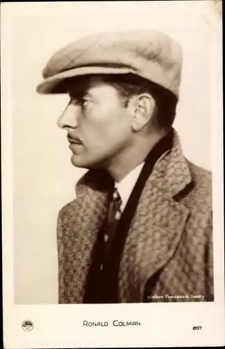 Ak Schauspieler Ronald Colman, Seitenportrait