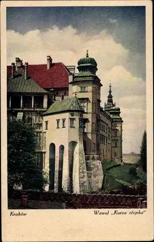 Ak Kraków Krakau Polen, Wawel Kurza sfopka