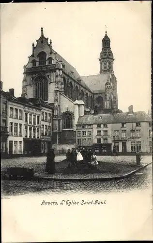 Ak Anvers Antwerpen Flandern, l'Eglise Saint-Paul