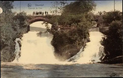 Ak Coo Stavelot Wallonien Lüttich, Cascade de Coo