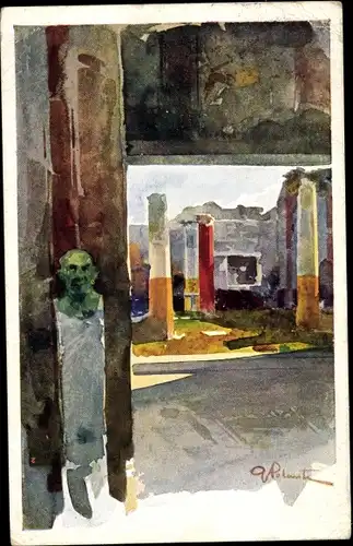 Künstler Ak Pompei Campania, Casa di Cornelio Rufo