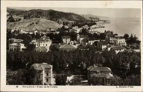 Ak Málaga Andalusien Spanien, Vista de la Caleta