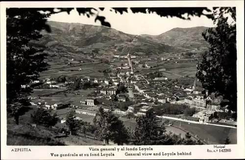 Ak Loyola Baskenland Spanien, Vista general y al fondo Loyola