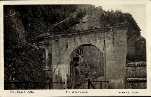 Ak Pamplona Navarra, Portal de Francia