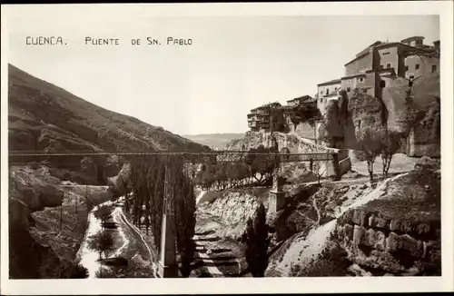 Ak Cuenca Kastilien La Mancha Spanien, Puente de San Pablo