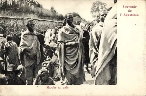 Ak L'Abyssinie Sudan, Marché au Café
