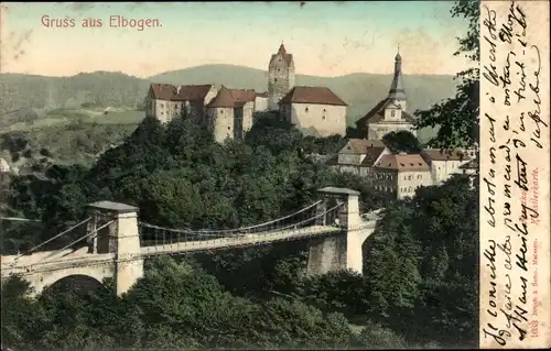 Ak Elbogen Region Königgrätz, Burg Elbogen