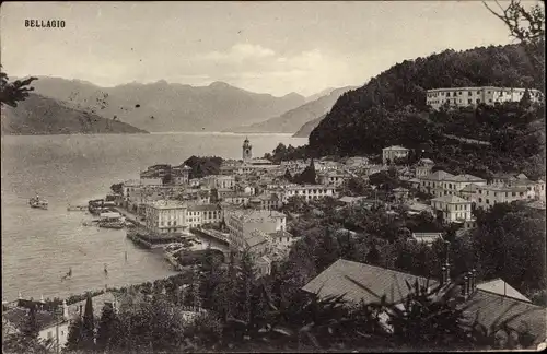 Ak Bellagio Lago di Como Lombardia, Gesamtansicht