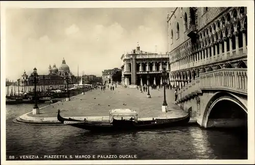 Ak Venezia Venedig Veneto, Piazzetta S. Marco e Palazzo Ducale