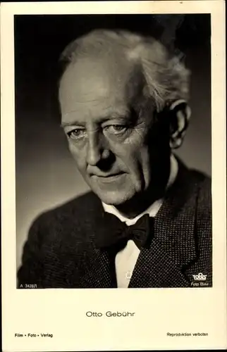 Ak Schauspieler Otto Gebühr, Portrait