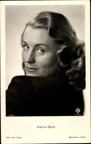 Ak Schauspielerin Käthe Gold, Portrait