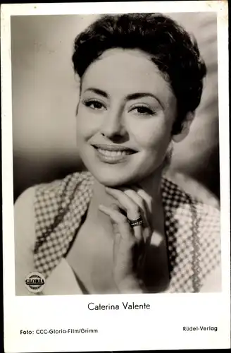 Ak Schauspielerin und Sängerin Caterina Valente, Portrait