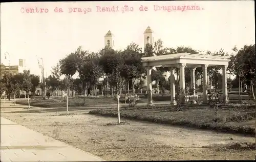 Foto Ak Uruguayana Brasilien, Centro da praca Rendicao